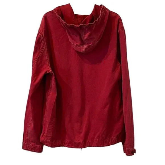 American Living Jean Hoodie Jacket For Men Size Medium 100% Cotton - Picture 7 of 7